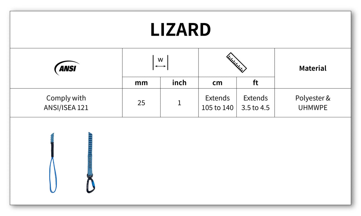 LIZARD / Heavy Duty Tool Lanyard